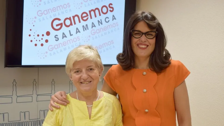 Pilar Moreno y Virginia Carrera, concejalas de Ganemos Salamanca