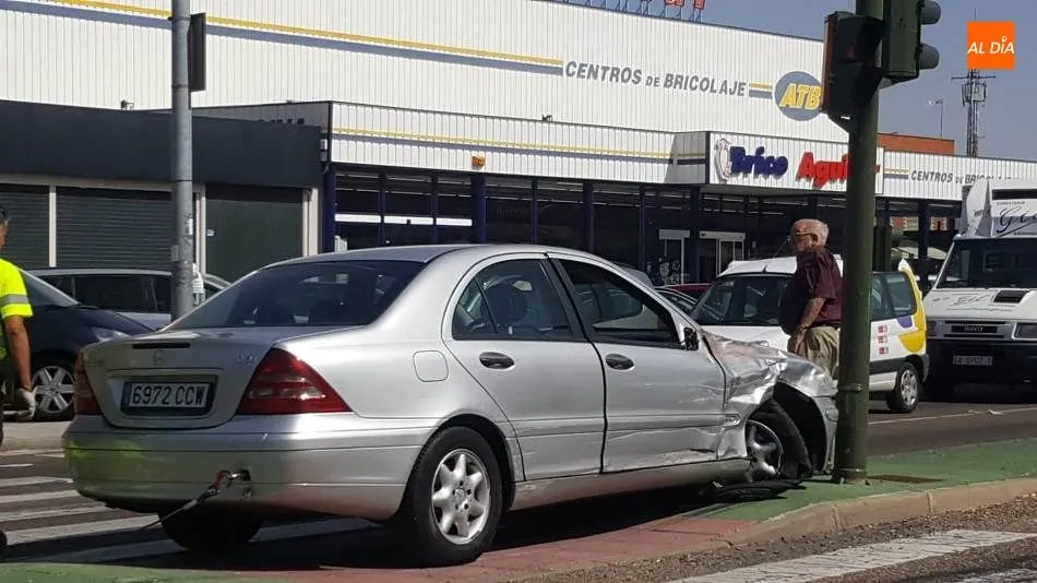 Estado del coche afectado, tras el siniestro