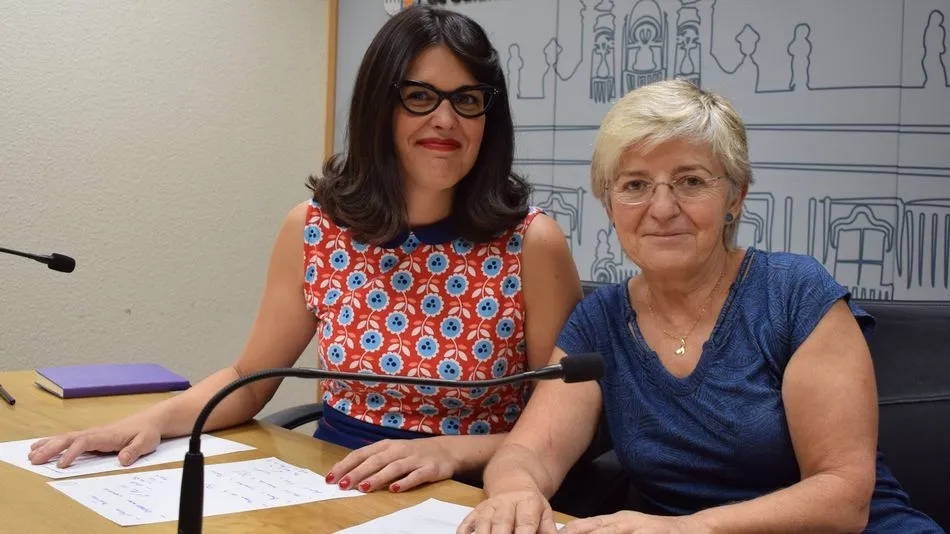 Virginia Carrera y Pilar Moreno, concejales de Ganemos Salamanca