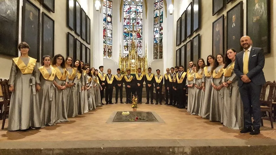 Coro UPSA en la Iglesia de Santo Tomás de Leipzig.