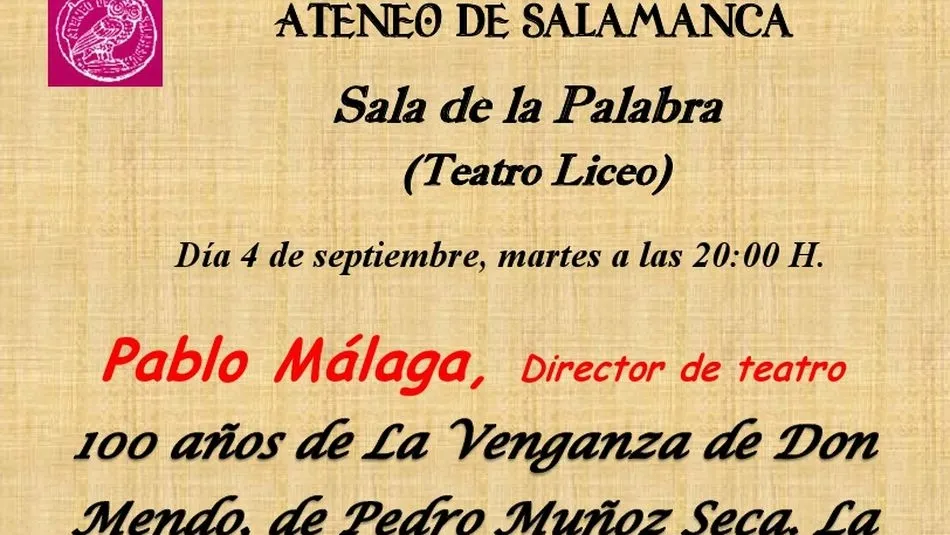 Extracto del cartel anunciador.