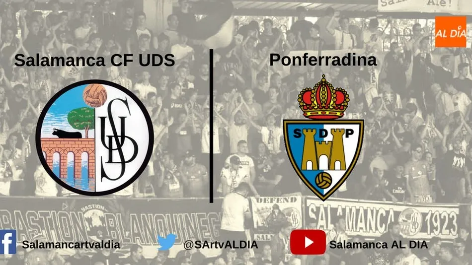 El Salamanca UDS-Ponferradina (0-0), minuto a minuto