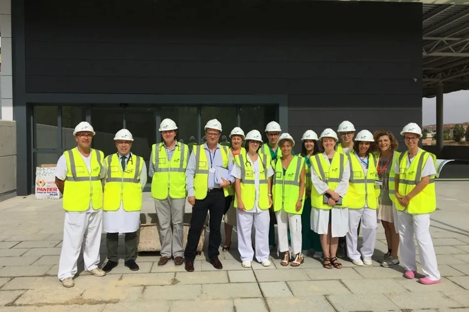 Visita los profesionales del Bloque Técnico del nuevo Hospital de Salamanca