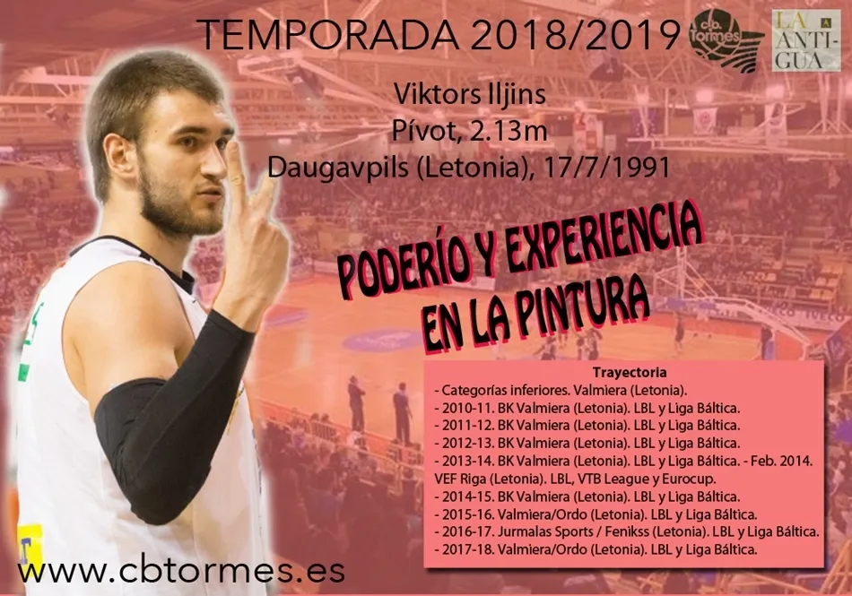 Viktors Iljins, poste letón de 27 años y 2,13 m de altura