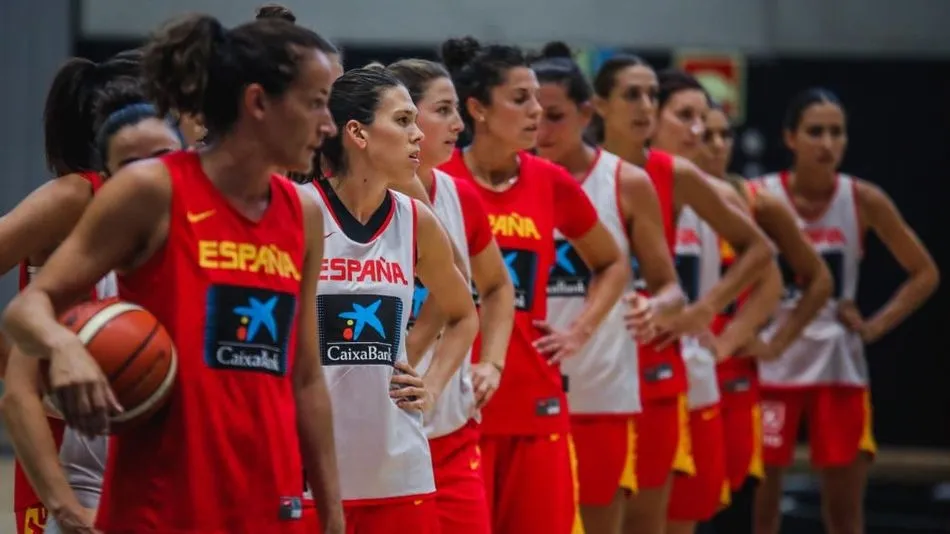 La preselección para el Mundial, durante un entrenamiento.