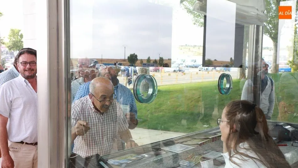 Una de las taquillas para acceder al recinto ferial