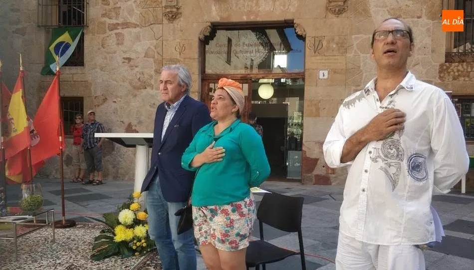 Actos del Día de Brasil en la plaza de San Benito. Foto de Lydia González