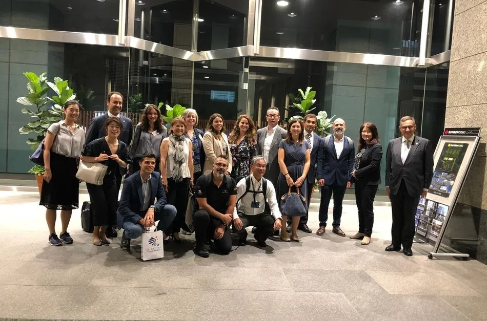 Participantes en la Feria JATA, en Japón, con Salamanca entre los expositores