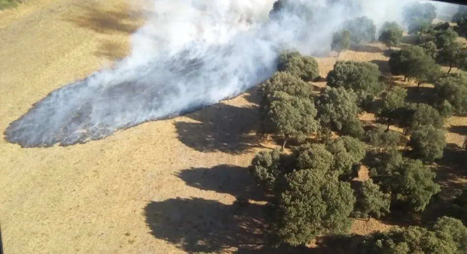 Imagen de un incendio anterior en Morasverdes