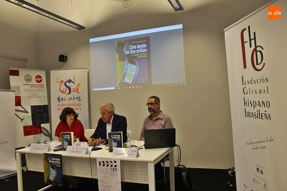 De izq. a dcha., María Marcos Ramos, Ignacio Berdugo y Josmar de Oliveira Reyes