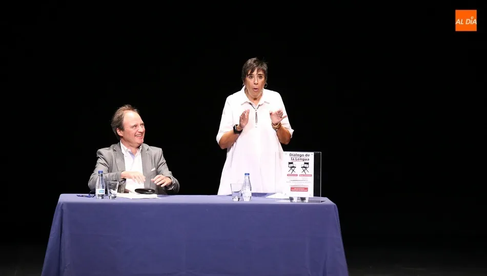 Nieves Concostrina en un momento de su intervención / Foto: Alberto Martín.