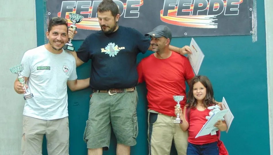 Podio de la prueba con los mejores