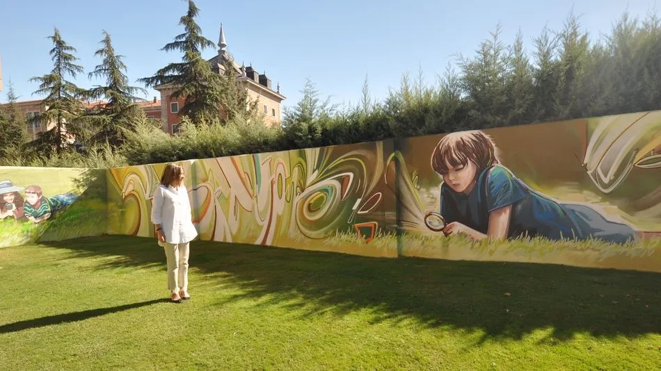 Nueva pintura mural en la avenida de Burgos