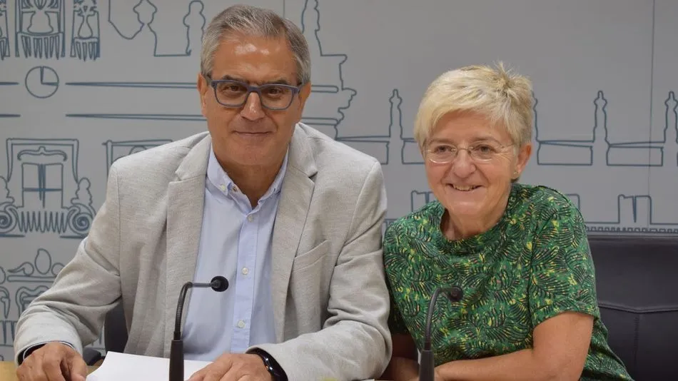 Gabriel Risco y Pilar Moreno, concejales de Ganemos Salamanca