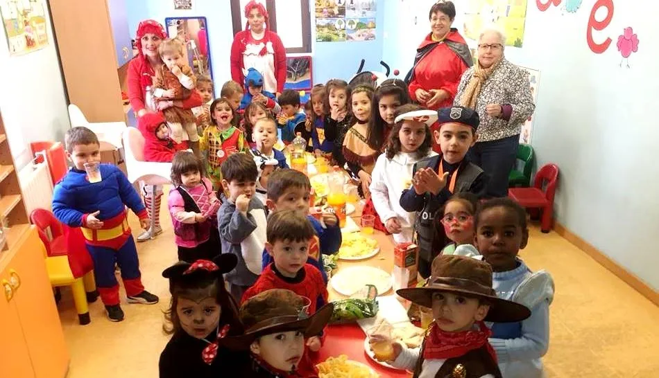 Alumnos del centro infantil de Carbajosa de la Sagrada