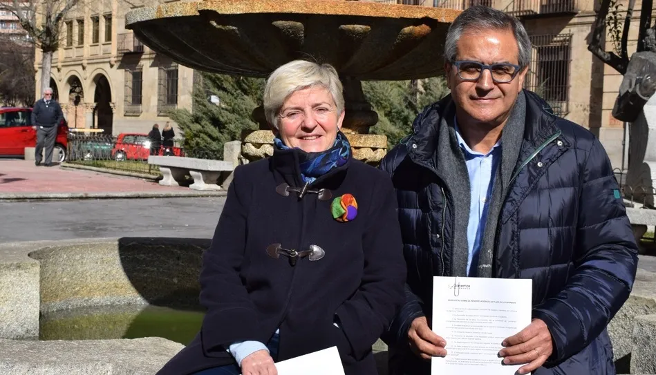 Pilar Moreno y Gabriel Risco, concejales de Ganemos Salamanca