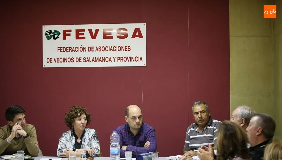 Un momento de la reunión entre Encarnación Pérez y FEVESA / Foto: Alberto Martín.