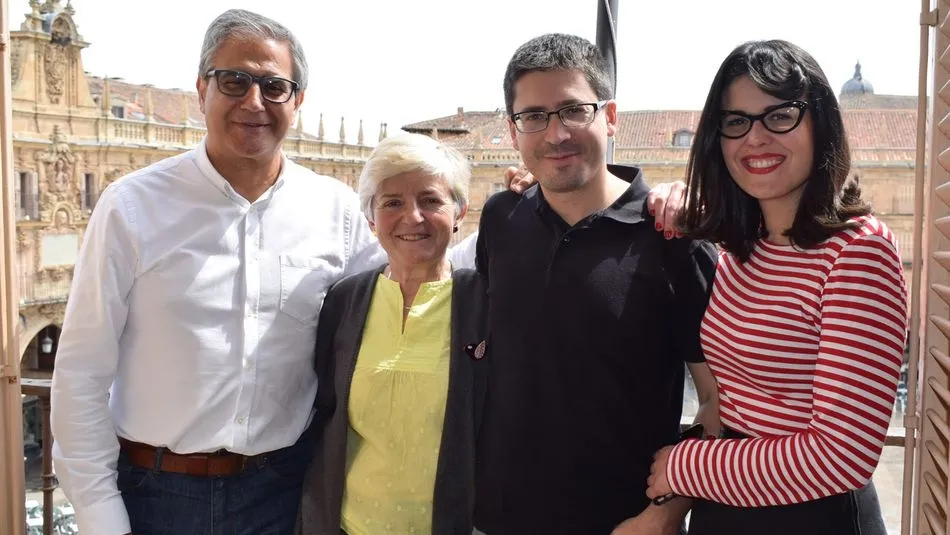 Gabriel Risco, Pilar Moreno, Gabriel de la Mora y Virginia Carrera, concejales de Ganemos Salamanca
