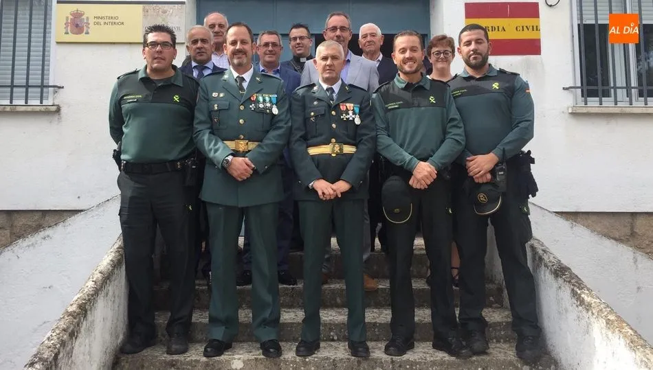 Los guardias de Barruecopardo celebran el día de la Hispanidad con misa y convite  