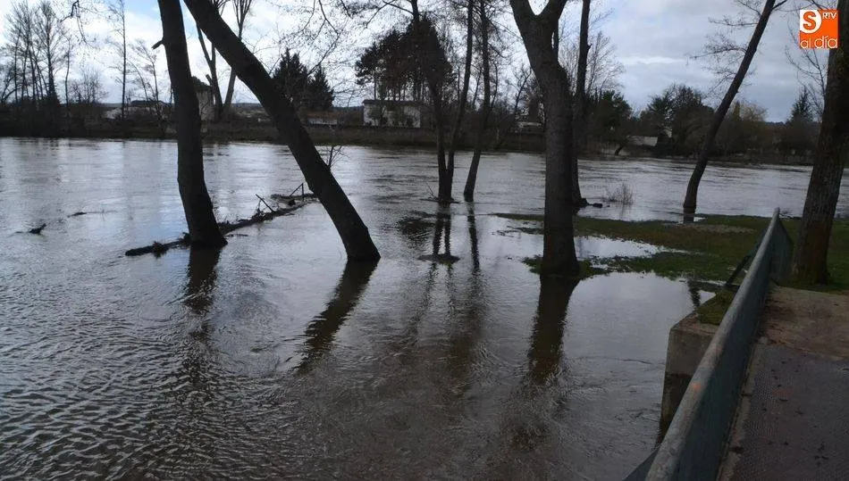 Desbordamiento del Águeda, el pasado mes de marzo