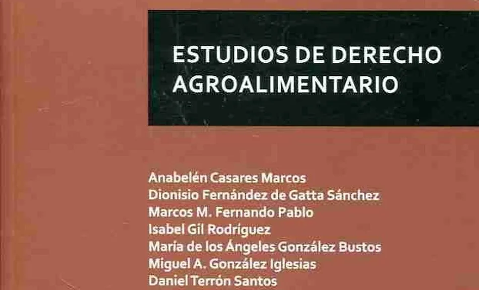 Portada de la publicación Estudios de Derecho Agroalimentario