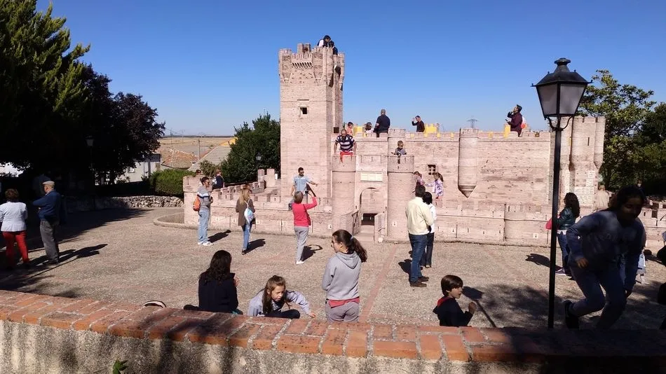 Alumnos del centro durante su salida a Olmedo.