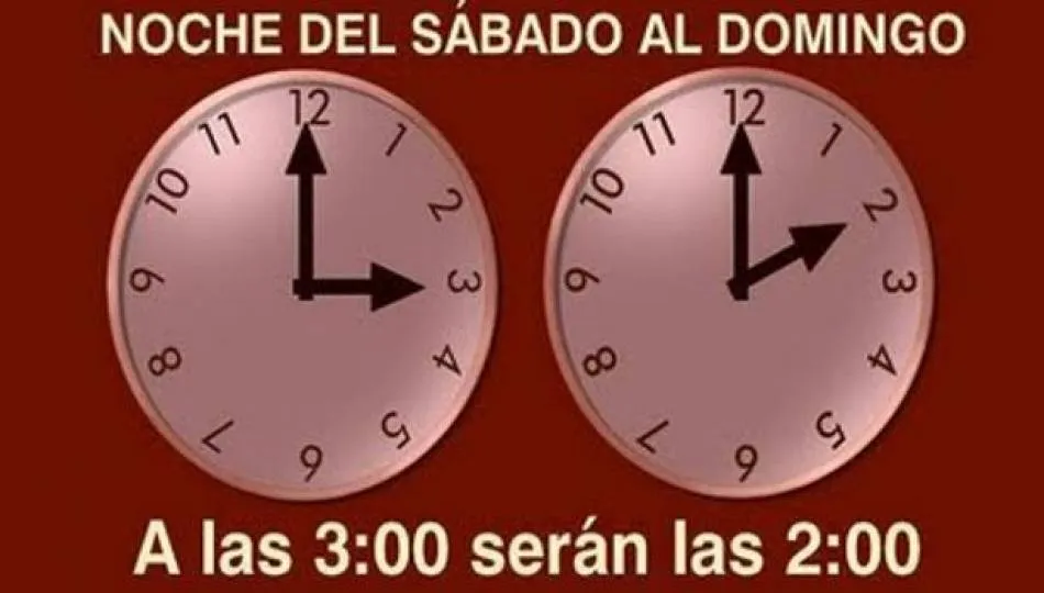 El domingo comienza el horario del invierno