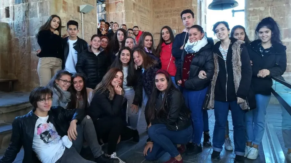 Alumnos de 1° de Bachillerato durante la actividad.