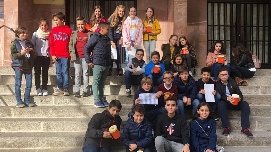 Alumnos del colegio San Juan Bosco.