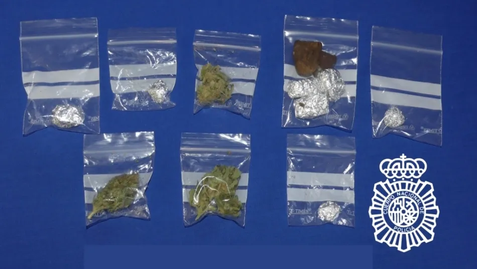 Droga interceptada en esta detención