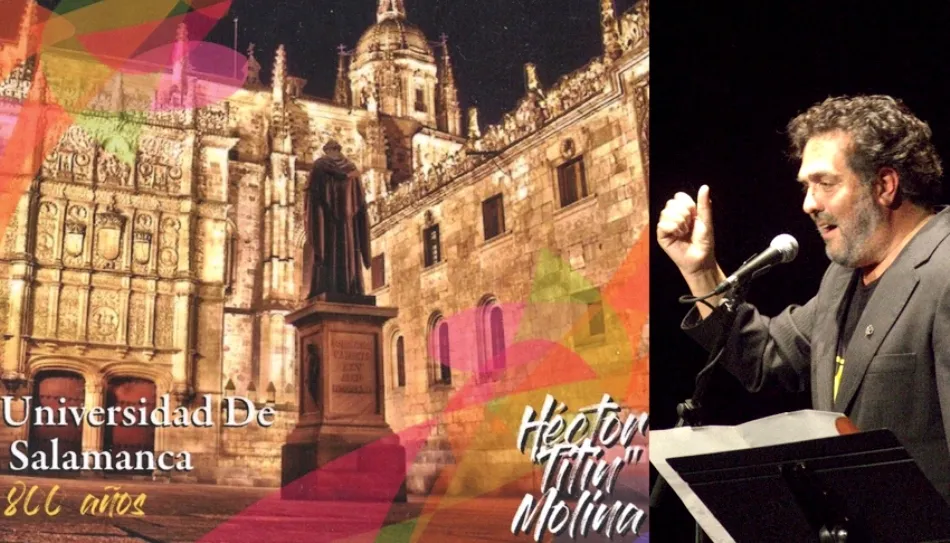 El chileno Héctor ‘Titín’ Molina en un montaje diseñado por José Amador Martín