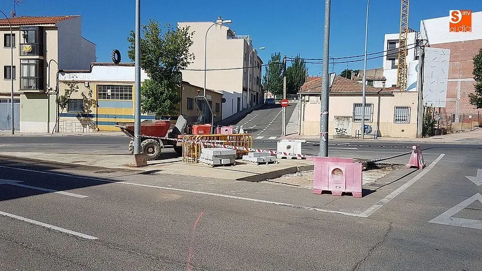 Imagen de obras en el barrio de Capuchinos.