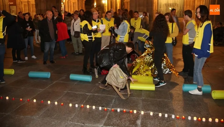 Acto de Amnistía Internacional contra la Violencia de Género en la Plaza Mayor
