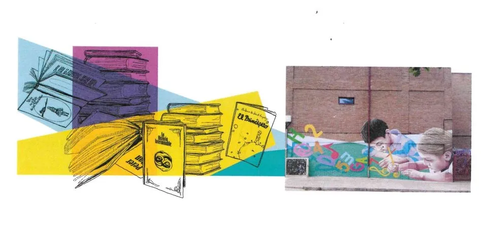 Boceto del grafiti seleccionado para el colegio Rufino Blanco