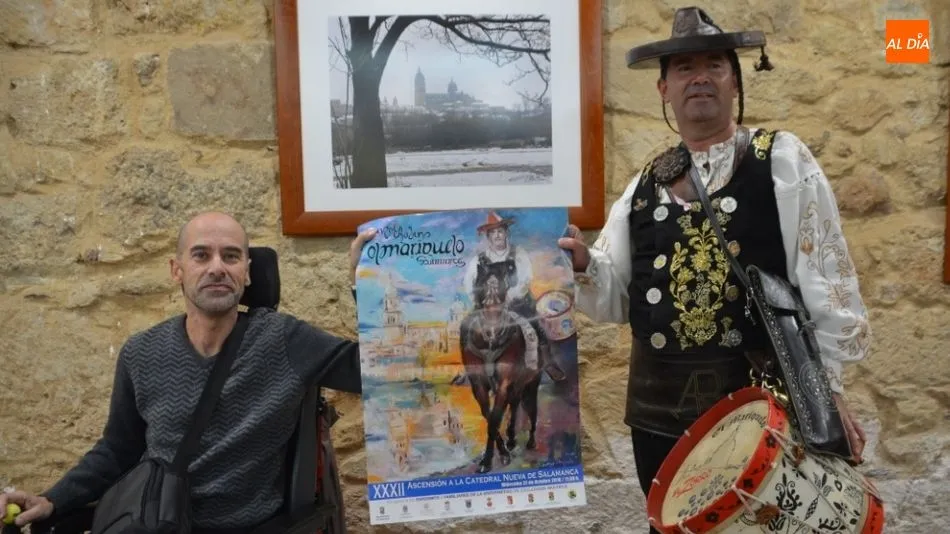 Ángel Rufino de Haro, ‘El Mariquelo’, a la derecha, junto al presidente de ASDEM, Gerardo Alonso. Foto de Lydia González