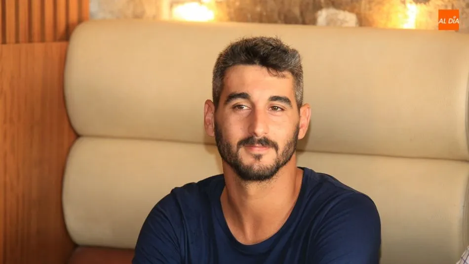 Pau Cendrós, durante su presentación como nuevo integrante de Unionistas CF