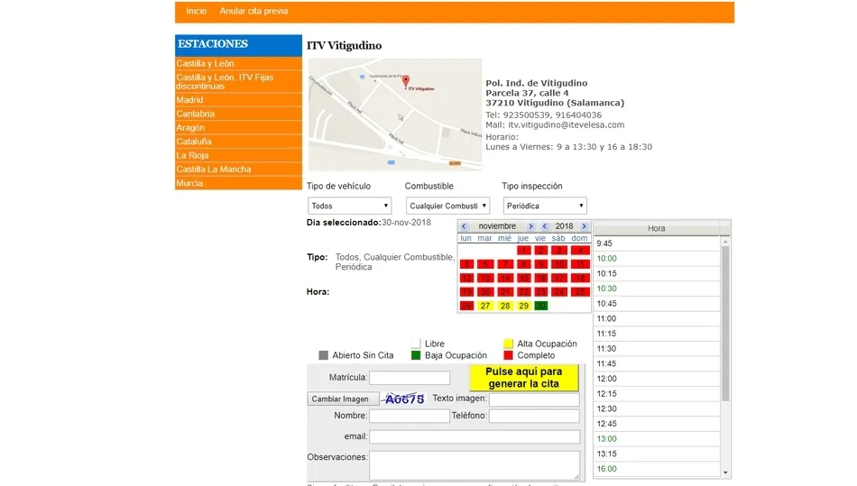 Campaña de recogida de firmas para pedir la apertura permanente de la ITV en Vitigudino