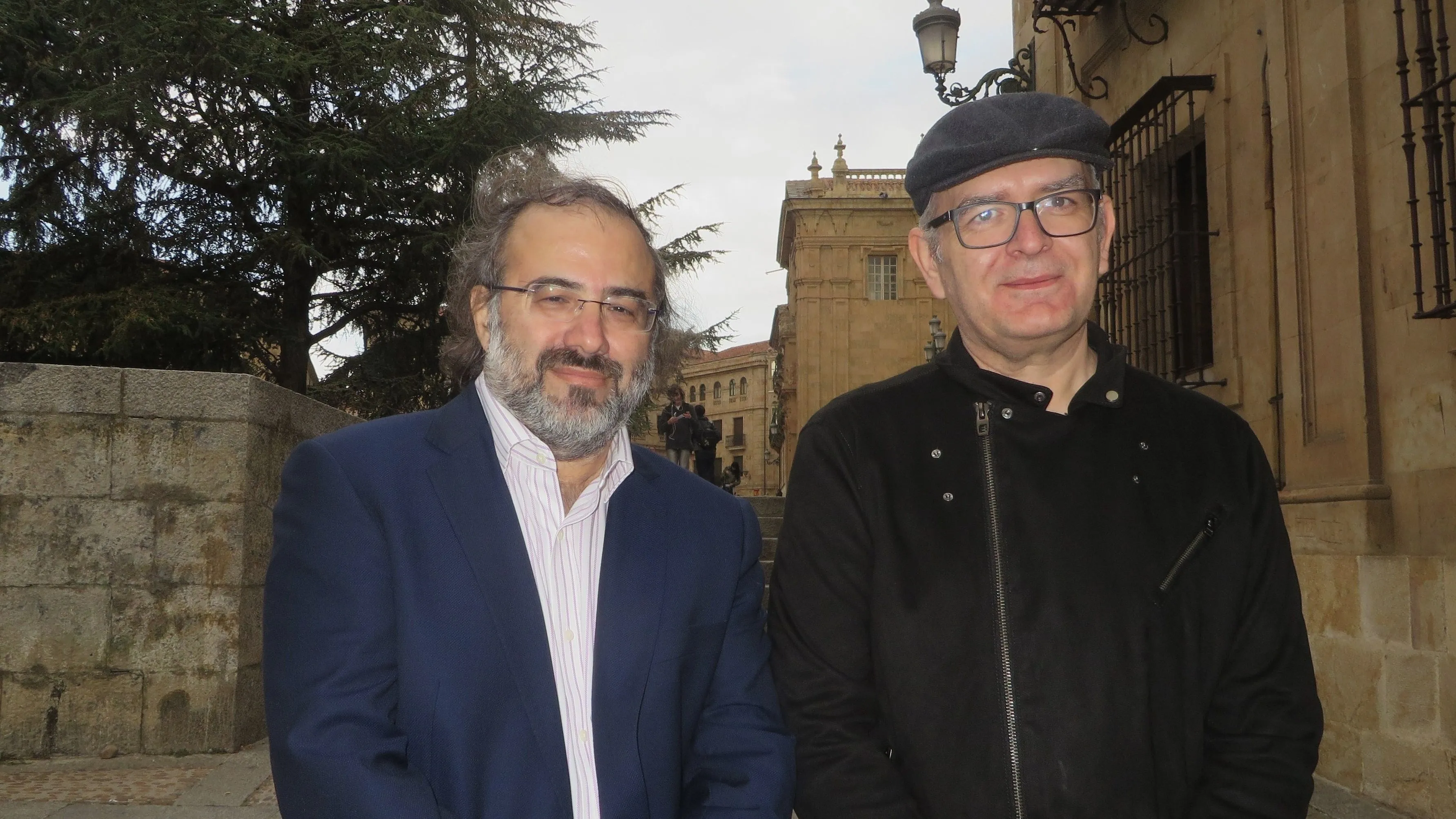 Alfredo Pérez Alencart y Juan Carlos Martín (Foto: J. A. )
