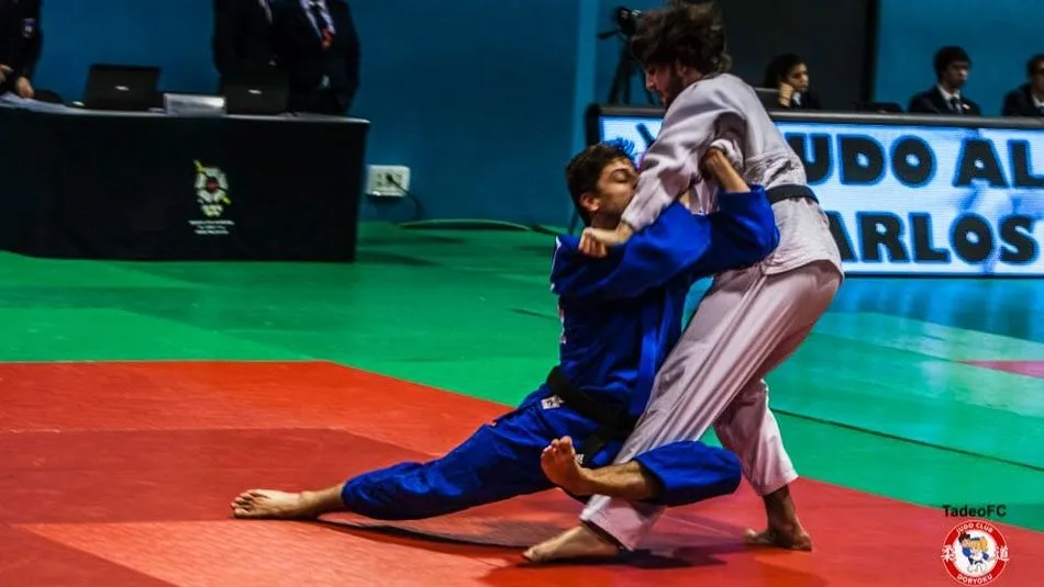 Marcos Mangas, durante un combate.