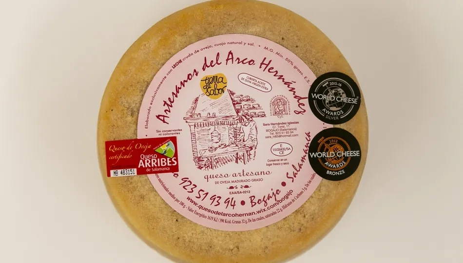 El queso de Artesanos del Arco Hernández es elaborado en Bogajo con leche de las Arribes