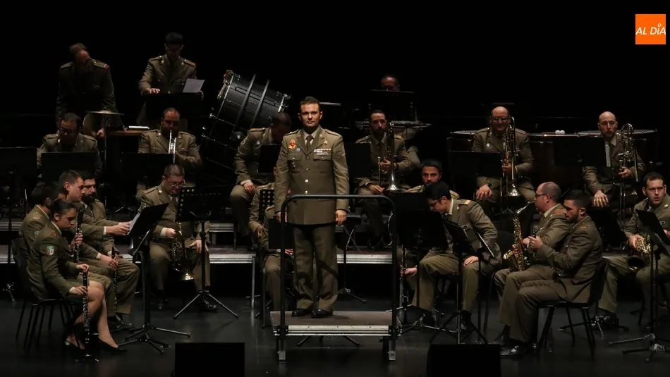 La banda del Ejército de Tierra en el CAEM / Foto: Alberto Martín