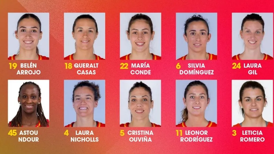 Algunas de las jugadoras seleccionadas (entre ellas las tres perfumeras).