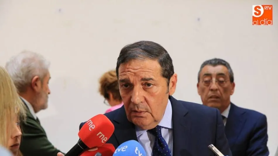 Antonio María Sáez Aguado, consejero de Sanidad de la Junta, en una intervención pública.