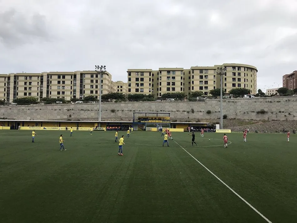 Imagen del encuentro en el Anexo del Estadio Gran Canaria. Foto: Twitter UD Las Palmas Atlético @UDLP_Cantera