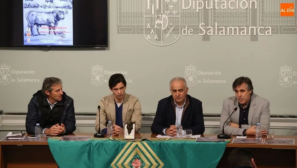 Sánchez, Del Álamo, Ortiz y Blanco, durante la presentación de la prueba en La Salina. Fotos: Alberto Martín