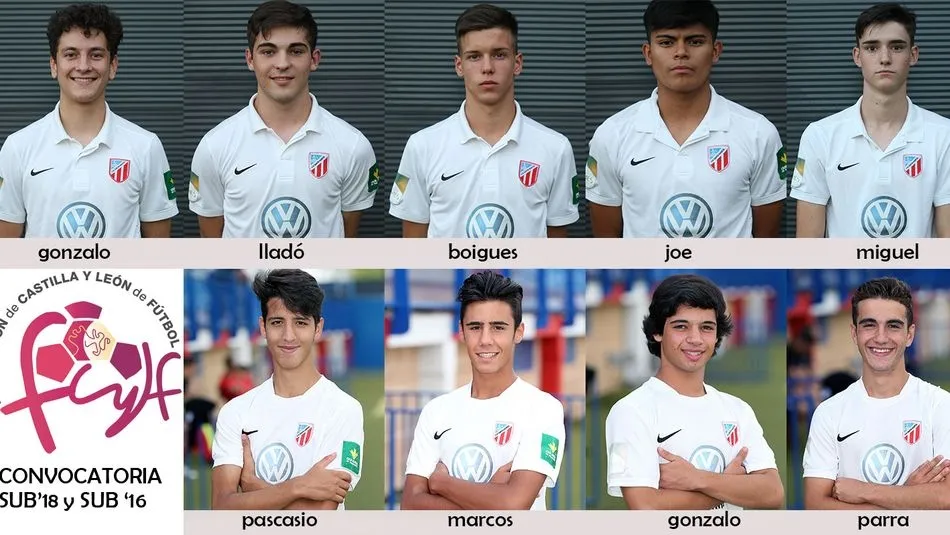 El Santa Marta aporta nueve futbolistas a las selecciones sub-16 y sub-18 de Castilla y León