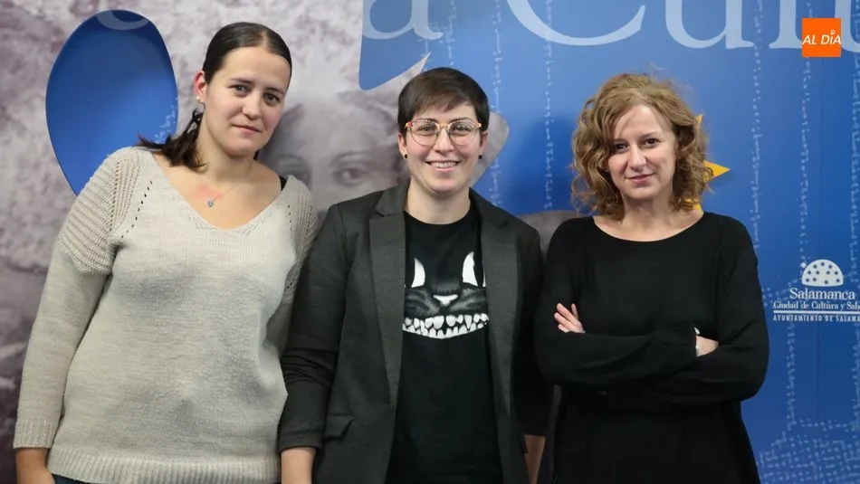 Las tres ponentes posan para la cámara de SALAMANCArtv AL DÍA. Fotos: Alberto Martín
