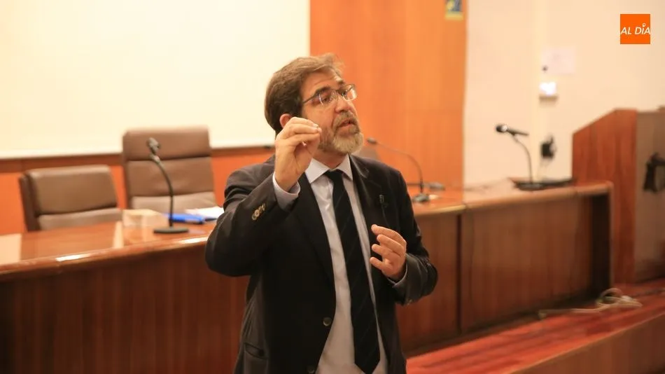 Augusto Martín de la Vega durante su ponencia / Foto: Alberto Martín.