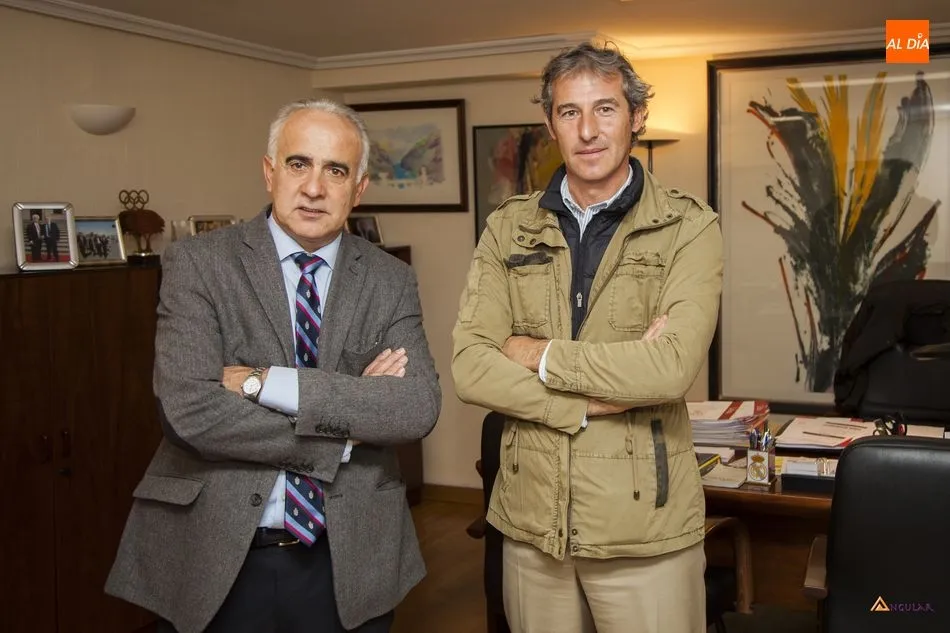 Jesús María Ortiz y José Ignacio Sánchez en las instalaciones de la Diputación de Salamanca | Foto: Pablo Angular