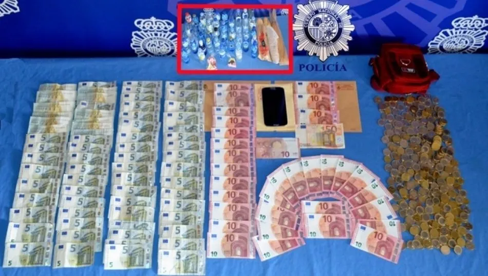 Imagen de una operación anterior contra la falsificación de dinero